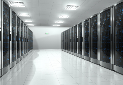 Server room interior Royalty Free Stock Photo